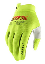 Rękawice cross 100% ITrack fluo