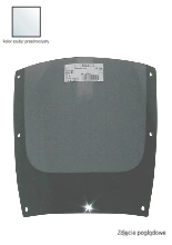 Szyba motocyklowa MRA oryginalny kształt "O" Kawasaki GPX 750 R (wszystkie roczniki) przeźroczysta