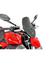 Szyba motocyklowa WRS Touring Ducati Diavel V4 (23-24) czarna matowa