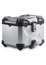 Zestaw: kufer centralny TRAX ADV + stelaż Street-rack SW-Motech KTM 250 Adventure (25-)/ 390 Adventure/ R/ X (25-) srebrny [poj.: 38l]
