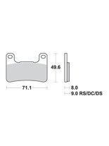 KLOCKI HAMULCOWE SBS 806 HS