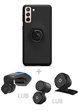 Zestaw do samochodu: etui na telefon Samsung Galaxy S21+ + mocowanie Quad Lock
