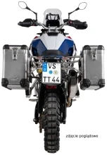 Zestaw: kufry boczne aluminiowe srebrne Zega Pro + stelaże czarne Touratech BMW F 900 GS (24-) [poj.: 31+38l]