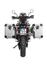 Zestaw: kufry boczne srebrne Zega Evo X + stelaże srebrne Touratech KTM 890 Adventure/R, 790 Adventure/R (45/45L)
