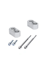 Podwyższenie kierownicy Hepco&Becker Triumph Tiger 800/XC/XCX/XCA (10-20) [20 mm w górę] srebrne