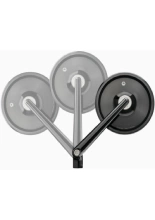 Lusterko motocyklowe uniwersalne Motogadget Mo.view Classic Flip aluminiowe, czarne [długość ramienia: 110 mm]