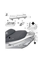 Stelaż pod kufer centralny SHAD Top Master Kymco XCiting (wybrane modele)