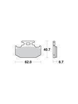 KLOCKI HAMULCOWE SBS 632 SI