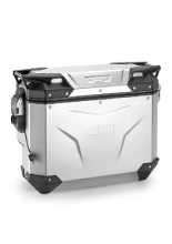 Kufer boczny GIVI Trekker Outback Evo Smart 33 aluminiowy, srebrny [wyprofilowany, na prawą stronę; poj.: 33 l; bez wkładki SLR]