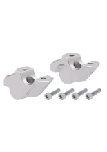 Podwyższenie kierownicy Hepco&Becker BMW F 900 XR (20-24) [30 mm w górę, 25 mm w tył] srebrne