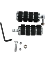 Podnóżki motocyklowe Kuryakyn ISO chromowane-czarne [śr. zew. 38 mm]