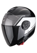 Kask otwarty Scorpion Exo-City II Vita czarno-biały