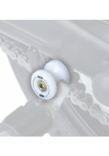 Rolki wahacza R&G do Kawasaki ZX7-R, ZXR400, ZXR750 (wszystkie lata) białe