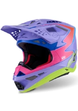 Kask enduro Alpinestars MX Supertech M10 Jett Lawrence fioletowo-różowy-fluo