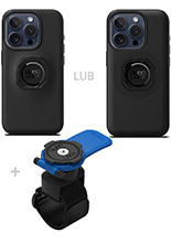 Zestaw: etui na telefon iPhone 15 Pro + uchwyt Quad Lock montowany za pomocą paska z szybkozłączką