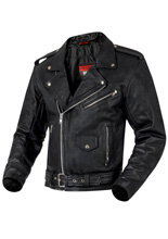 Kurtka motocyklowa skórzana Ozone Ramones LJ czarna