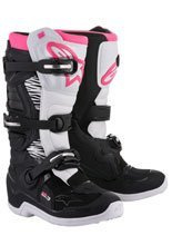 Buty enduro damskie Alpinestars Stella Tech 3 czarno-biało-różowe