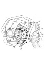 Gmol silnika Hepco&Becker do Yamaha FZS 1000 Fazer