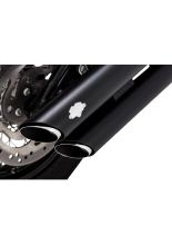 Tłumik motocyklowy Vance & Hines 3" Twin Slash do wybranych modeli Harleya Davidsona (FLDE, FLHC, FLHCS) Czarny Mat