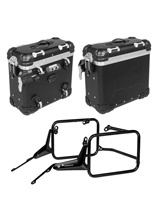 Zestaw: kufry boczne aluminiowe Zega Evo "And-Black" 31/31 + stelaż Touratech do BMW R 1300 GS (23-) [poj.: 2 x 31 l]
