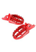 Podnóżki motocyklowe ZETA aluminiowe Honda (wybrane modele) czerwone