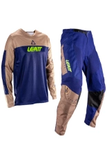 Zestaw offroadowy: bluza i spodnie Leatt Moto 3.5 brązowo-niebieski