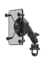 Uchwyt na telefon RAM X-Grip duży z adapterem tłumiącym wibracje i podstawą w kształcie litery U - średni