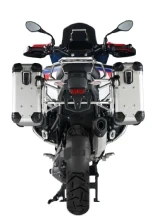 Zestaw: kufry boczne z anodowanego aluminium srebrne "And-S" Zega Evo + stelaże srebrne Touratech BMW R 1300 GS Adventure (24-) [31+31l]