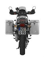 Zestaw: kufry boczne srebrne Zega Mundo + stelaże srebrne Touratech BMW R1150GS/ R1100GS/ R850GS (31+38L)