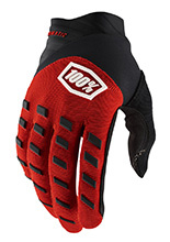 Rękawice cross 100% Airmatic czerwono-czarne
