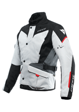 Kurtka motocyklowa tekstylna Dainese Tempest 3 D-Dry szaro-czarno-czerwona