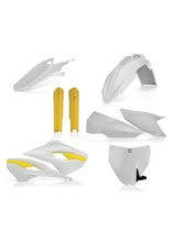 Pełny zestaw plastików Acerbis Husqvarna FE/ TE [15'] biały-fluo