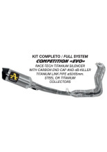 Pełny układ Arrow Competition Evo z tłumikiem Race-Tech [Titanium + Stainless Steel] - Suzuki GSX-R 1000 / 1000 R [17-20]