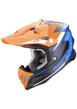 Kask enduro Scorpion VX-22 Air Beta niebiesko-pomarańczowy matowy