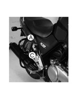 Gmole tylne Hepco&Becker do Honda CB 500/S (93-97) czarne