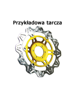 Tarcza Hamulcowa EBC VR622GLD VEE ROTOR złota na przód. Średnica 320mm.