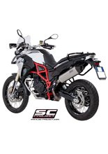 Tłumik SLIP-ON X-Plorer Titanium z karbonową końcówką SC-Project do BMW F800 GS 2016-2018 - ADVENTURE