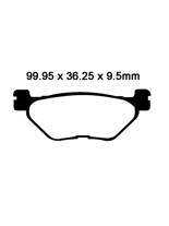 Klocki hamulcowe EBC FA319/2V 99.95x 36.25 x 9.5mm na tył.