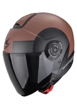 Kask otwarty Scorpion Exo-City II Sheer brązowo-czarny matowy