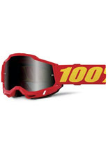 Gogle motocyklowe 100% Accuri 2 Sand z przyciemnianą szybką czerwono-żółte