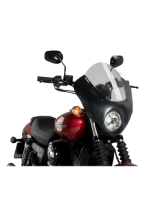 Półowiewka motocyklowa sportowa PUIG Dark Night Harley Davidson Street 750 XG750 (15-21) lekko przyciemniana