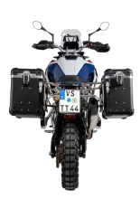 Zestaw: kufry boczne czarne "And-Black" Zega Evo + stelaże srebrne Touratech BMW F 900 GS (24-) [poj.: 38+45l]