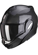 Kask szczękowy Scorpion Exo-Tech Evo Carbon Solid czarny połysk