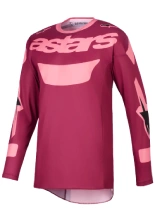 Bluza cross Alpinestars MX Racer Riway czerwono-różowa