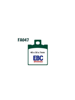 Klocki hamulcowe EBC FA047R 40 x 50 x 7mm NA TYŁ