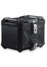 Zestaw: kufer centralny czarny TRAX ADV + stelaż Adventure-rack SW-Motech Yamaha Tracer 9/ GT/ GT+ (24-) [poj.: 38 L]