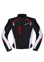 Kurtka motocyklowa Modeka Lineos czarno-biało-czerwona