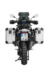 Zestaw: kufry boczne z anodowanego aluminium srebrne "And-S" Zega Evo + stelaże czarne Touratech BMW R1250GS/ R1250GS Adventure/ R1200GS (13-)/ R1200GS Adventure (14-) (31+38L)