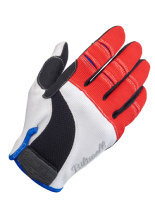 Rękawice cross Biltwell Moto czerwono-biało-czarne