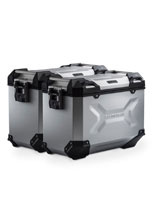 Zestaw: kufry boczne TRAX ADV + stelaże PRO SW-MOTECH 45/45L do motocykla Ducati Multistrada V4 / S / V4 Pikes Peak (20-)/ Rally (23-) [pojemność 2 x 45 L] srebrne